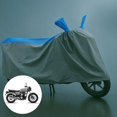 PAGORA Waterproof Two Wheeler Cover for Honda(Hness CB350, Grey, Blue)