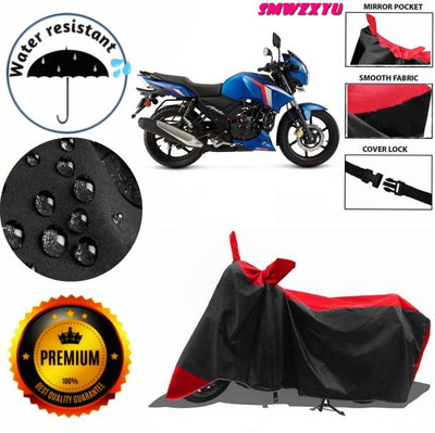 smwzxyu Waterproof Two Wheeler Cover for TVS(Apache RTR 160, Maroon)