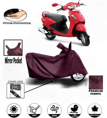 AutoGalaxy Waterproof Two Wheeler Cover for Hero(Pleasure, Maroon)