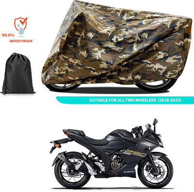 CODOKI Two Wheeler Cover for Suzuki(Gixxer SF 250, Yellow)