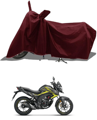 Mdstar Waterproof Two Wheeler Cover for Honda(CB Hornet 160R, Maroon)