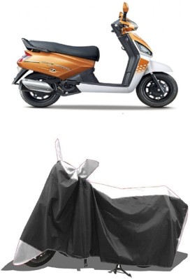 SUGASHRI Waterproof Two Wheeler Cover for Mahindra(Gusto Electric BS6, White, Black)