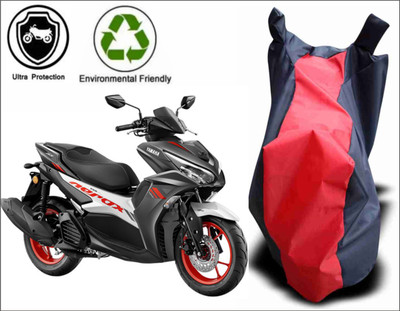 Mdstar Waterproof Two Wheeler Cover for Yamaha(Aerox 155 Maxi BS6, Red, Blue)