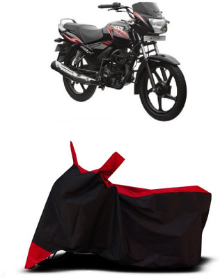 VESMEI Two Wheeler Cover for TVS(Star City, Red)