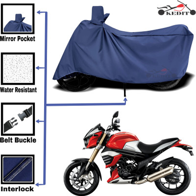 KEDIT Two Wheeler Cover for Mahindra(Mojo UT 300, Blue)