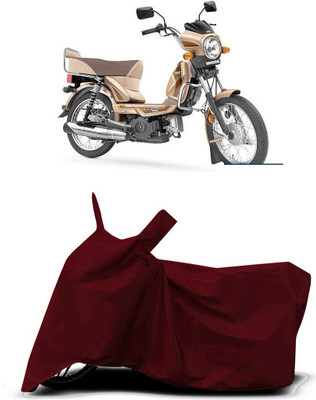 VESMEI Two Wheeler Cover for TVS(XL 100 Heavy Duty, Red)