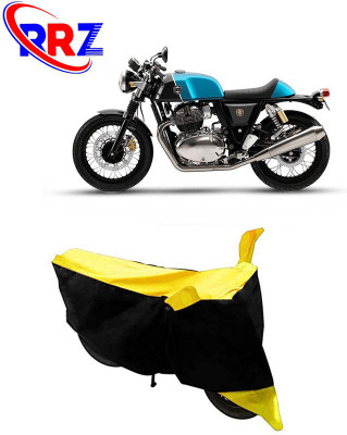 RRZ Waterproof Two Wheeler Cover for Royal Enfield(Continental GT, Black, Yellow)
