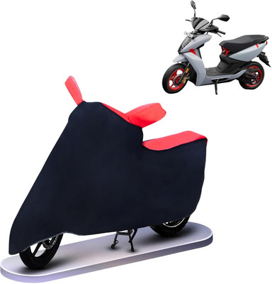 KEDIT Two Wheeler Cover for Ather(450 X, Red, Black)