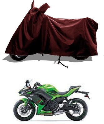 GROFATIK Two Wheeler Cover for Kawasaki(Ninja 650, Maroon)