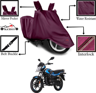 AASHTIK MART Two Wheeler Cover for Bajaj(Platina 110 H-Gear, Maroon)