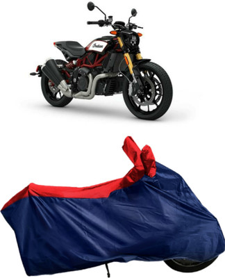 Autofly Waterproof Two Wheeler Cover for Indian(FTR 1200, Blue, Red)