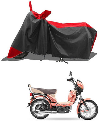 PAGORA Waterproof Two Wheeler Cover for TVS(XL 100, Red, Black)