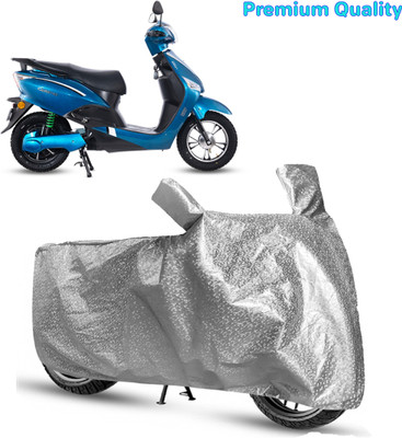 OSOMO Waterproof Two Wheeler Cover for Hero(Electric Optima, Silver)