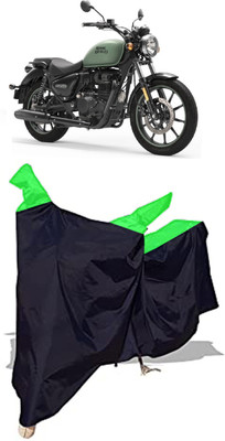 Amexride Two Wheeler Cover for Royal Enfield(Meteor 350, Black)