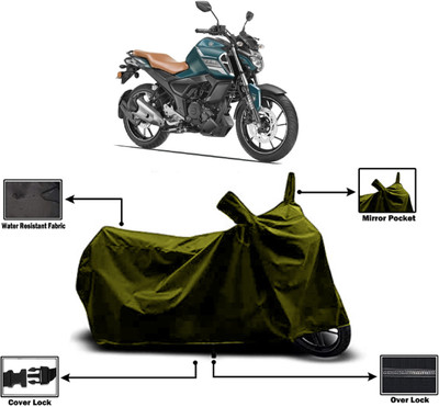 Amexride Two Wheeler Cover for Yamaha(FZ V3 BS6, Green)
