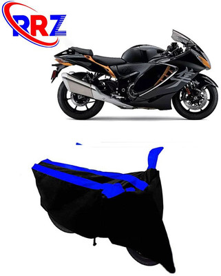 RRZ Waterproof Two Wheeler Cover for Suzuki(Hayabusa, Black, Blue)