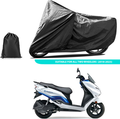 CODOKI Two Wheeler Cover for Suzuki(Burgman Electric, Black)