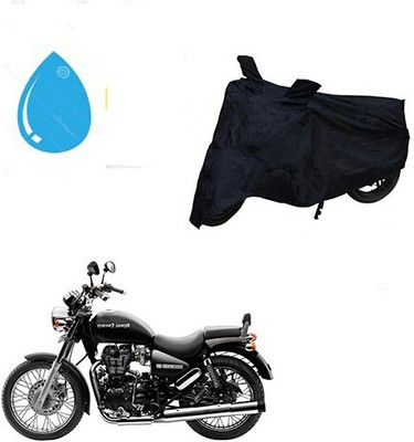 DeepShakshi AUTOMOTIVE Waterproof Two Wheeler Cover for Royal Enfield(Thunderbird 500, Black)