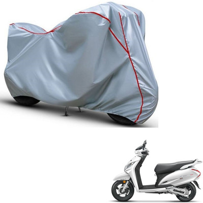 Love Me Two Wheeler Cover for Honda(Activa 125, Silver, Red)