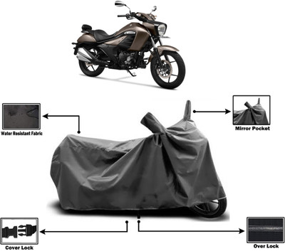 Amexride Two Wheeler Cover for Suzuki(Intruder 250 BS6, Grey)