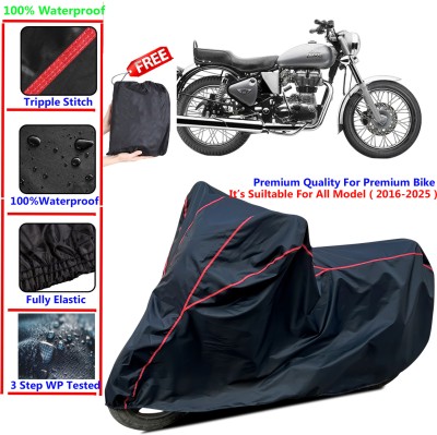 SThanaveX Waterproof Two Wheeler Cover for Royal Enfield(Electra 4S, Black)