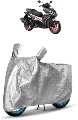 J S R Waterproof Two Wheeler Cover for Yamaha(Aerox 155 Maxi BS6, Silver)
