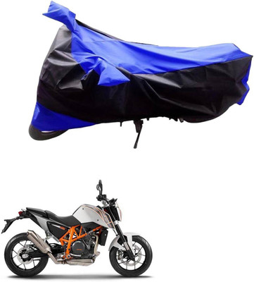 Mdstar Waterproof Two Wheeler Cover for Hero(Impulse, Black, Blue)