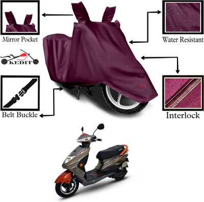 AASHTIK MART Two Wheeler Cover for Okinawa(Ridge, Maroon)