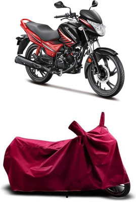 Coxtor Waterproof Two Wheeler Cover for Hero(Glamour Programmed FI, Maroon)