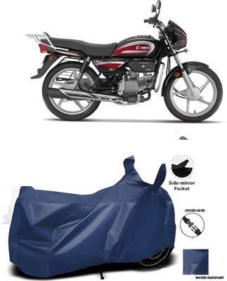 smwzxyu Waterproof Two Wheeler Cover for Hero(Splendor, Black, Red)