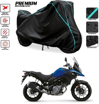 GOSHIV-car and bike accessories Waterproof Two Wheeler Cover for Suzuki(Black)