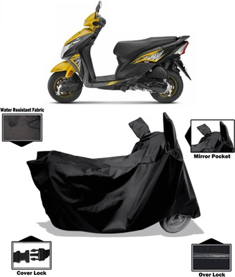 Amexride Two Wheeler Cover for Honda(Dio, Black)