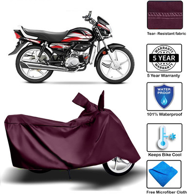 MISSION COLLECTION Waterproof Two Wheeler Cover for Hero(CD deluxe, Maroon)