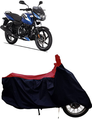 KEDIT Two Wheeler Cover for Bajaj(Pulsar 150, Red, Black)