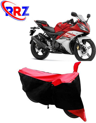 RRZ Waterproof Two Wheeler Cover for Yamaha(R15 V3, Black, Red)