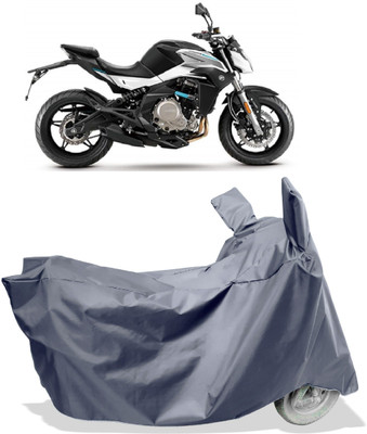 Amexride Two Wheeler Cover for CFMoto(650 NK BS6, Grey)