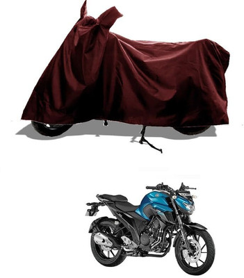KEDIT Two Wheeler Cover for Yamaha(FZ 25, Maroon)