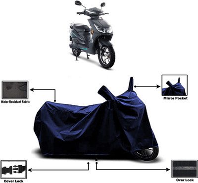 Amexride Two Wheeler Cover for Hero Electric(Motocorp Electric Atria, Blue)
