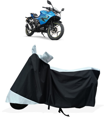 Tricway Two Wheeler Cover for Suzuki(Gixxer SF 150, White)