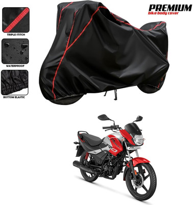 SThanaveX Two Wheeler Cover for Hero(Passion Pro i3S, Black)