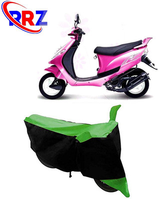 RRZ Waterproof Two Wheeler Cover for Mahindra(Kine, Black, Green)