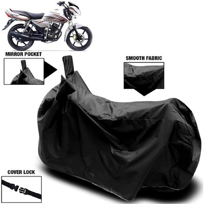 MMSSTAR Waterproof Two Wheeler Cover for TVS(Pheonix, Black)