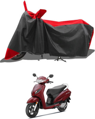 WMIZEXA Waterproof Two Wheeler Cover for Universal For Bike(Red, Black)