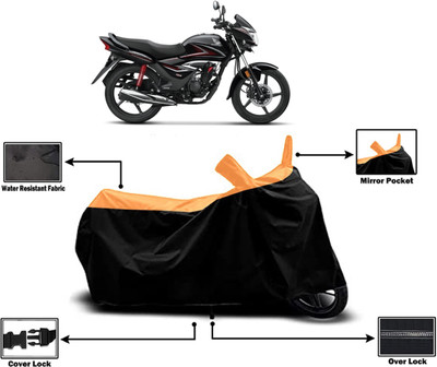 Amexride Two Wheeler Cover for Honda(CB Shine, Orange)