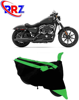 RRZ Waterproof Two Wheeler Cover for Harley Davidson(Iron 883, Black, Green)