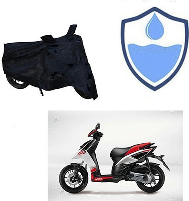 HYBRIDS COLLECTION Waterproof Two Wheeler Cover for Aprilia(SR 125, Black)