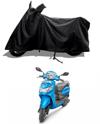GROFATIK Two Wheeler Cover for Hero(Pleasure+ 110, Black)
