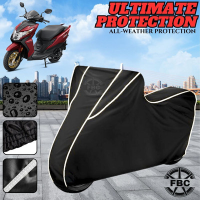 AUTOCAD Waterproof Two Wheeler Cover for Honda(Dio, Black)