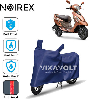 NOIREX Waterproof Two Wheeler Cover for TVS(Zest, Blue)