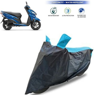 Mdstar Waterproof Two Wheeler Cover for Honda(Grazia, Black)